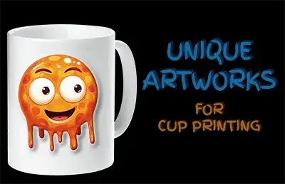 unique artworks for cup printing