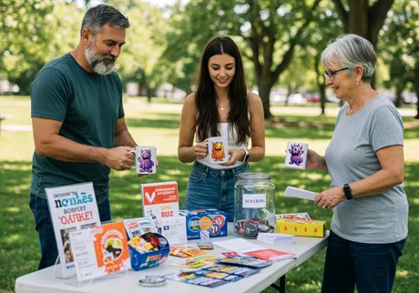 Charity event groups