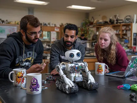 Robotics competition crews